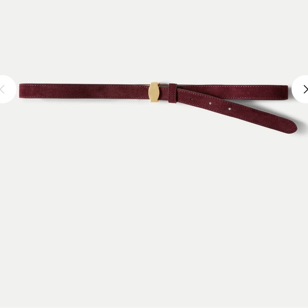 Veronica Beard Dash Belt in Raisin